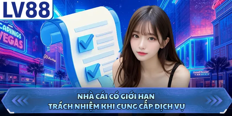 Điều Khoản Điều Kiện LV88 4 Nhà cái có giới hạn trách nhiệm khi cung cấp dịch vụ