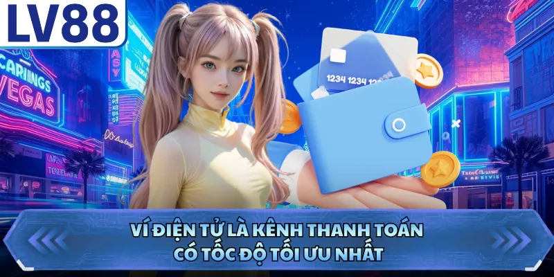 Nạp tiền LV88 2 Ví điện tử là kênh thanh toán có tốc độ tối ưu nhất
